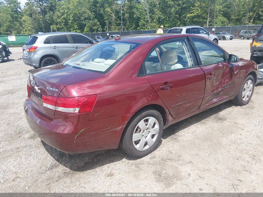 2008 Hyundai Sonata VIN 5NPET46C28H354591 IAAI salvage auction — SIDE, Salvage (South Carolina), sold $225 on 2026-07-22 (photo 4)