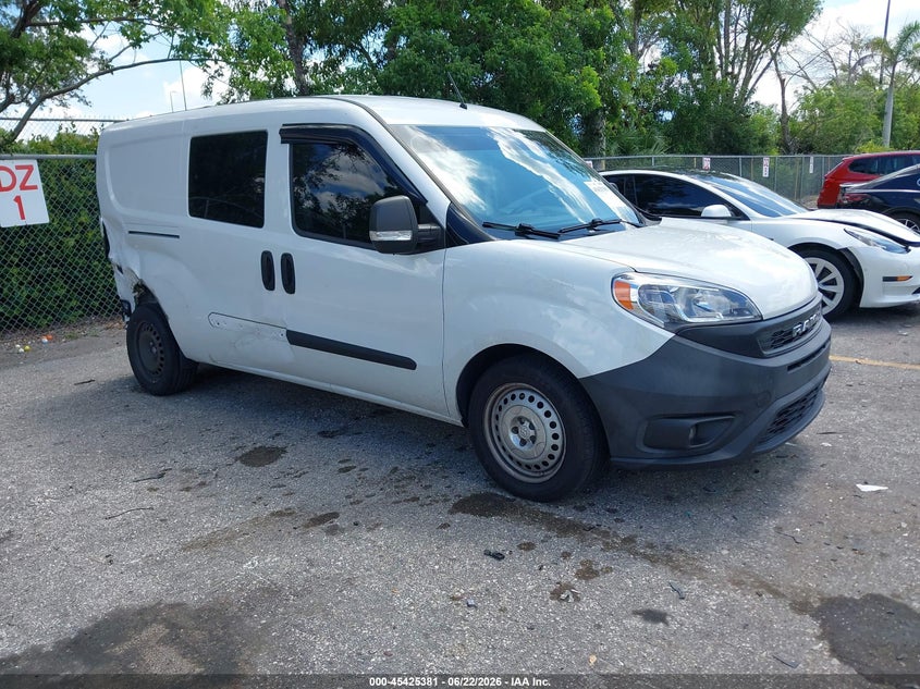2020 Ram Promaster city VIN ZFBHRFAB7L6P39639 IAAI salvage auction — SIDE, Certificate Of Destruction (Florida), sold $3,050 on 2026-07-29 (photo 1)