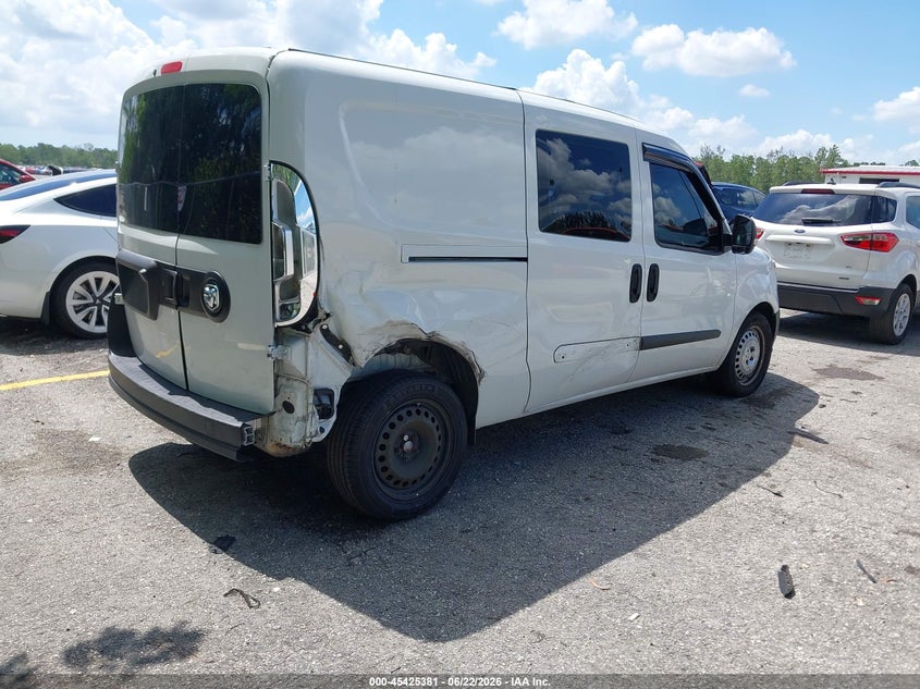 2020 Ram Promaster city VIN ZFBHRFAB7L6P39639 IAAI salvage auction — SIDE, Certificate Of Destruction (Florida), sold $3,050 on 2026-07-29 (photo 4)