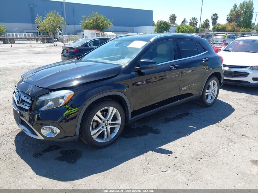 2019 Mercedes-benz Gla-klasse VIN WDCTG4GB3KU016223 IAAI salvage auction — FRONT & REAR, Salvage (California), sold $6,350 on 2026-07-20 (photo 2)