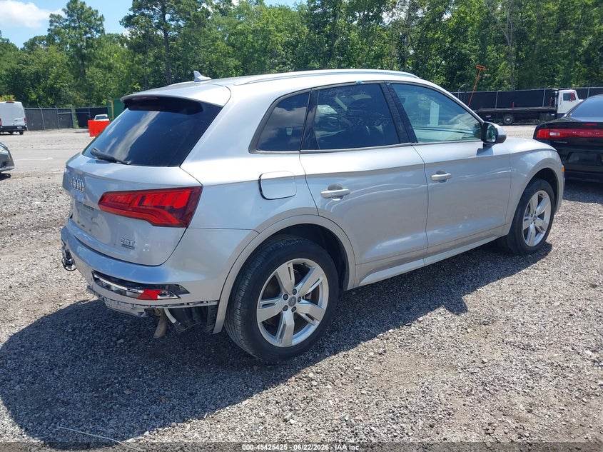 2018 Audi Q5 VIN WA1ANAFY2J2193406 IAAI salvage auction — REAR END, Salvage Title, sold $25 on 2026-07-29 (photo 4)