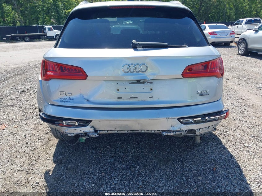 2018 Audi Q5 VIN WA1ANAFY2J2193406 IAAI salvage auction — REAR END, Salvage Title, sold $25 on 2026-07-29 (photo 6)