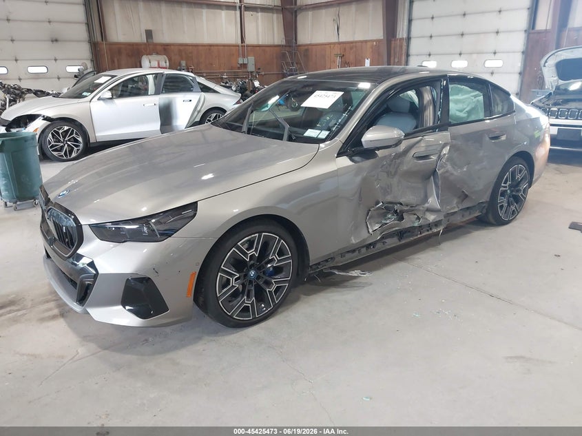 2024 BMW I5 VIN WBY33FK04RCP97271 IAAI salvage auction — LEFT SIDE, Salvage Title, sold $23,350 on 2026-09-06 (photo 2)