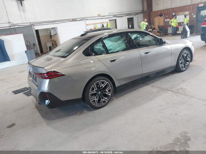 2024 BMW I5 VIN WBY33FK04RCP97271 IAAI salvage auction — LEFT SIDE, Salvage Title, sold $23,350 on 2026-09-06 (photo 4)