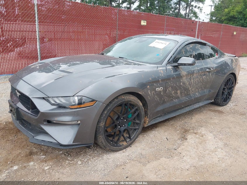 2022 Ford Mustang VIN 1FA6P8CFXN5138942 IAAI salvage auction — WATER/FLOOD, Salvage Title, sold $10,550 on 2026-08-22 (photo 2)