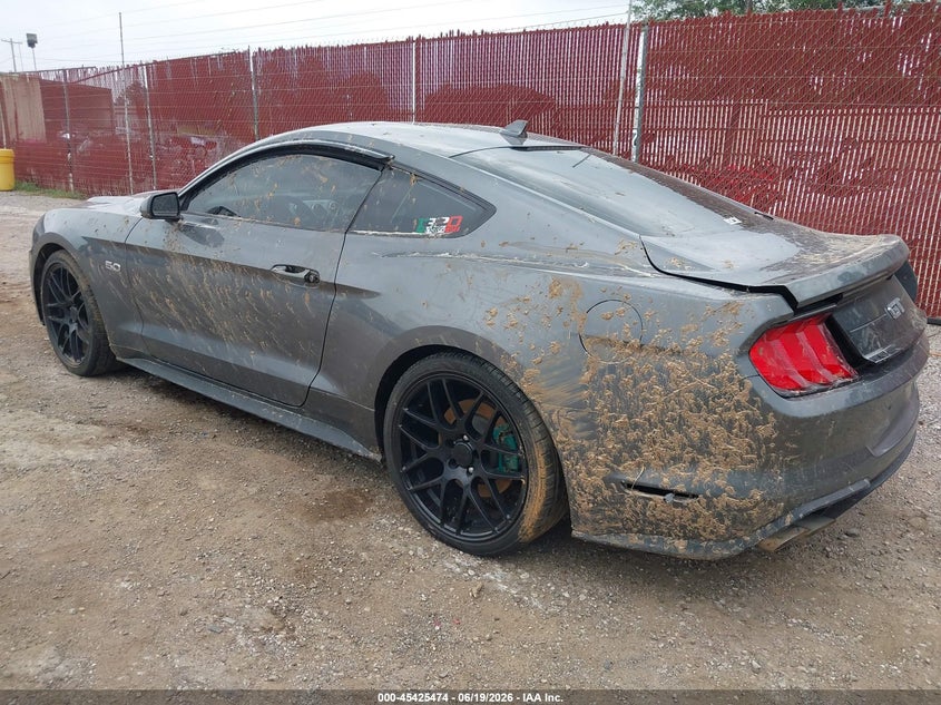 2022 Ford Mustang VIN 1FA6P8CFXN5138942 IAAI salvage auction — WATER/FLOOD, Salvage Title, sold $10,550 on 2026-08-22 (photo 3)
