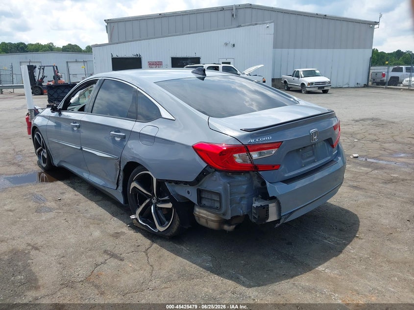 2022 Honda Accord VIN 1HGCV1F3XNA032477 IAAI salvage auction — LEFT SIDE, Salvage (North Carolina), sold $11,275 on 2026-07-30 (photo 3)