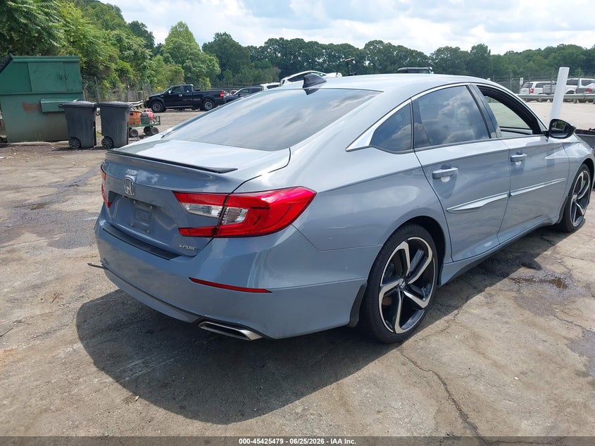 2022 Honda Accord VIN 1HGCV1F3XNA032477 IAAI salvage auction — LEFT SIDE, Salvage (North Carolina), sold $11,275 on 2026-07-30 (photo 4)