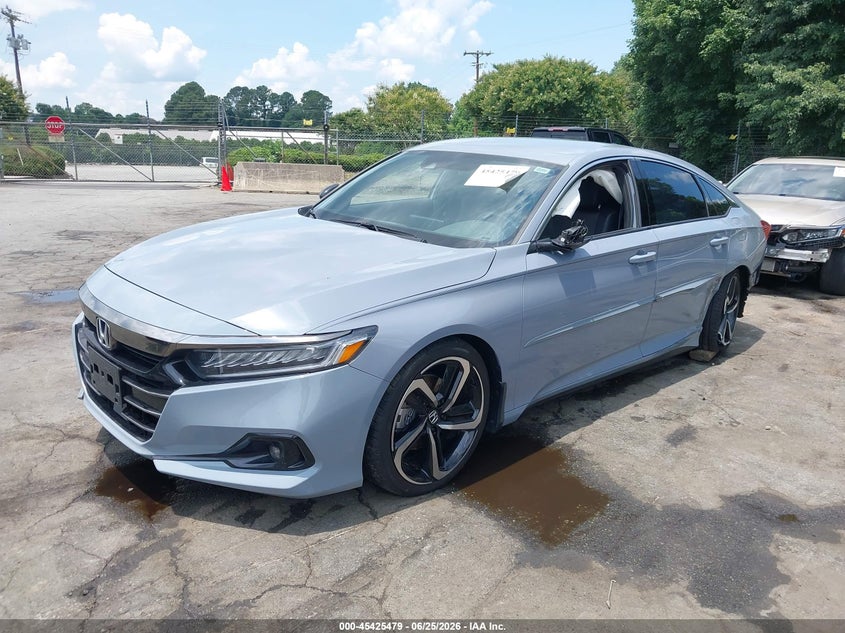 2022 Honda Accord VIN 1HGCV1F3XNA032477 IAAI salvage auction — LEFT SIDE, Salvage (North Carolina), sold $11,275 on 2026-07-30 (photo 6)