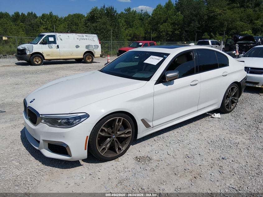 2020 BMW 5er VIN WBAJS7C00LBN96011 IAAI salvage auction — REAR END, Wait Title, sold $16,000 on 2026-08-11 (photo 2)