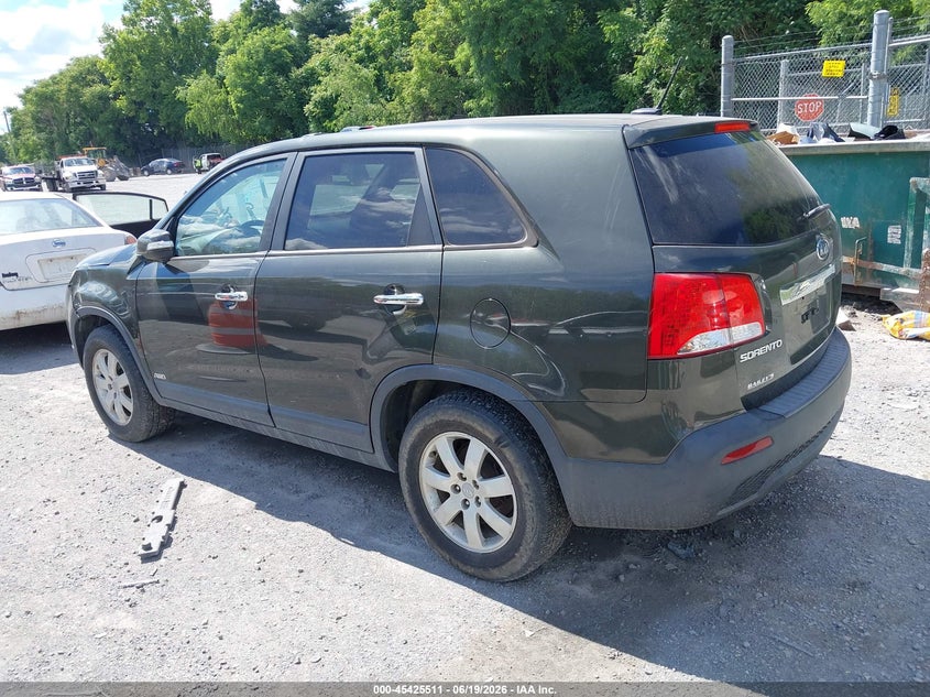 2012 Kia Sorento VIN 5XYKTCA68CG265848 IAAI salvage auction — NORMAL WEAR, Clear (Virginia), sold $650 on 2026-07-14 (photo 3)