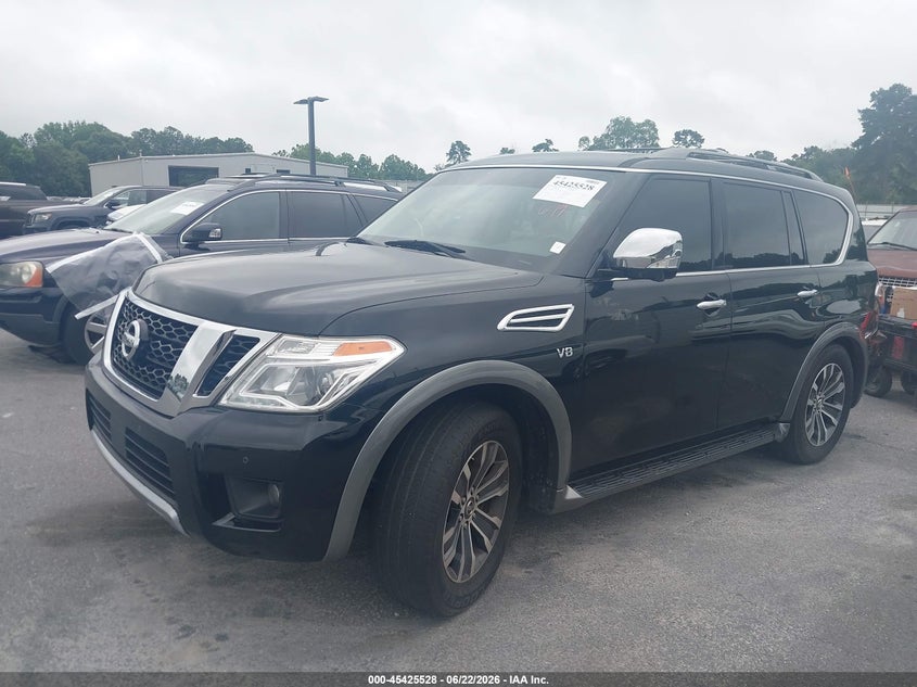 2018 Nissan Armada VIN JN8AY2NC7JX500052 IAAI salvage auction — NORMAL WEAR, Repossession Paperwork (Georgia), sold $525 on 2026-07-29 (photo 2)