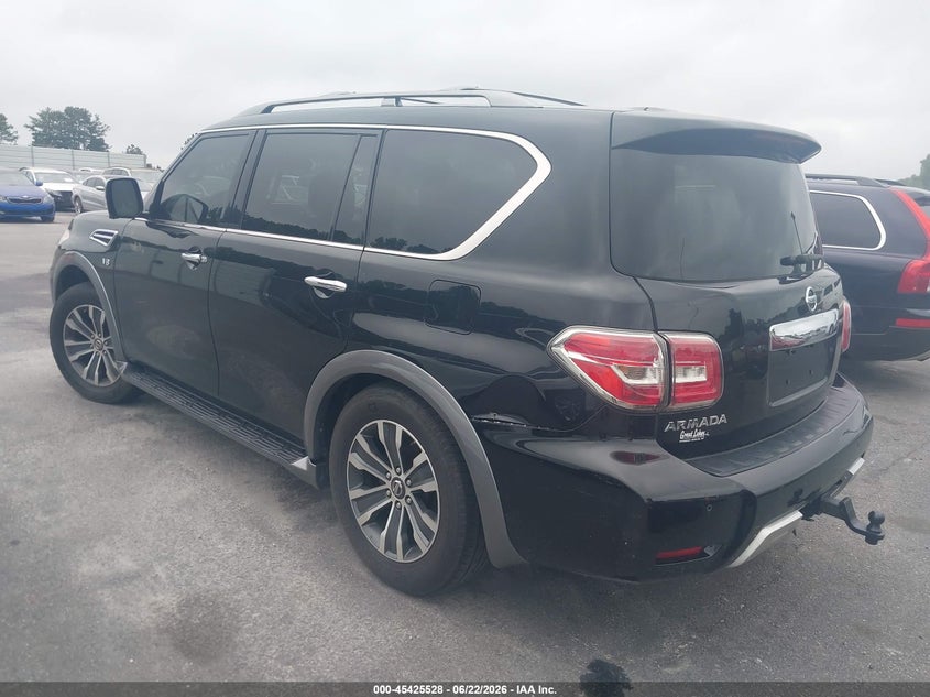 2018 Nissan Armada VIN JN8AY2NC7JX500052 IAAI salvage auction — NORMAL WEAR, Repossession Paperwork (Georgia), sold $525 on 2026-07-29 (photo 3)