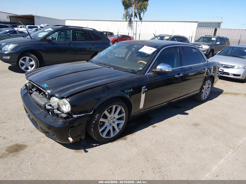 2008 Jaguar Xj series VIN SAJWA79B78SH23062 IAAI salvage auction — FRONT END, Salvage (California), sold $525 on 2026-07-29 (photo 2)