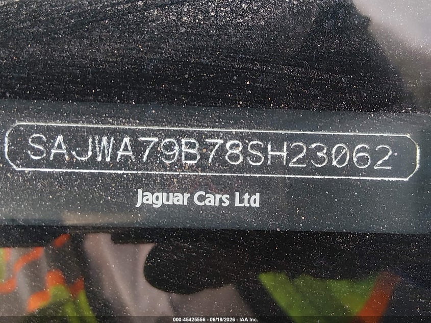 2008 Jaguar Xj series VIN SAJWA79B78SH23062 IAAI salvage auction — FRONT END, Salvage (California), sold $525 on 2026-07-29 (photo 9)