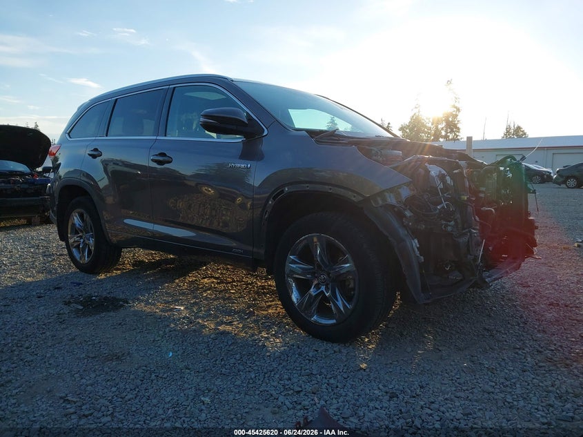 2019 Toyota Highlander VIN 5TDDGRFH2KS055032 IAAI salvage auction — FRONT END, Bill Of Sale (Washington), sold $6,400 on 2026-07-08 (photo 1)
