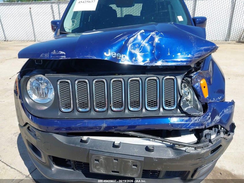 2016 Jeep Renegade VIN ZACCJABT2GPE17454 IAAI salvage auction — FRONT END, Salvage (Missouri), sold $1,900 on 2026-07-28 (photo 6)
