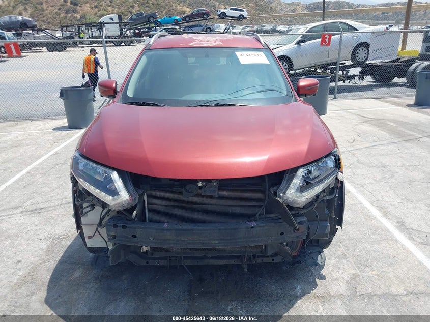 2016 Nissan Rogue VIN KNMAT2MT4GP668011 IAAI salvage auction — FRONT END, Salvage (California), sold $2,025 on 2026-07-08 (photo 6)