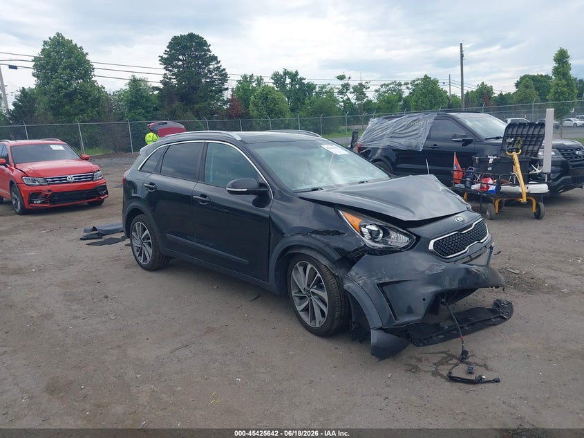 2017 Kia Niro VIN KNDCE3LCXH5059044 IAAI salvage auction — FRONT END, Salvage Title, sold $1,250 on 2026-07-28 (photo 1)