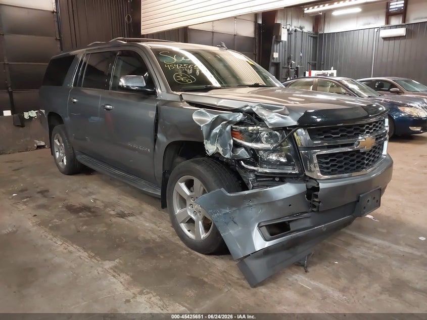 2019 Chevrolet Suburban VIN 1GNSKHKC9KR184689 IAAI salvage auction — RIGHT FRONT, Mv-907A (New York), sold $8,100 on 2026-07-28 (photo 1)