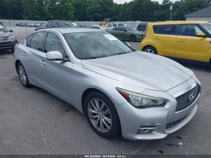 2017 Infiniti Q50 VIN JN1EV7AP5HM731770 IAAI salvage auction — NORMAL WEAR, Repossession Paperwork (Georgia), sold $6,800 on 2026-07-22 (photo 1)
