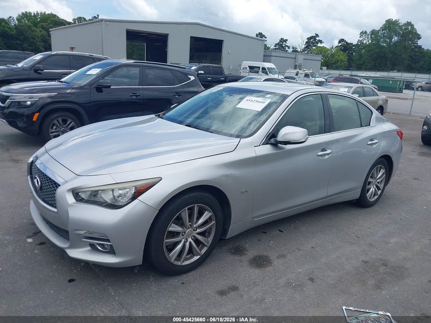 2017 Infiniti Q50 VIN JN1EV7AP5HM731770 IAAI salvage auction — NORMAL WEAR, Repossession Paperwork (Georgia), sold $6,800 on 2026-07-22 (photo 2)