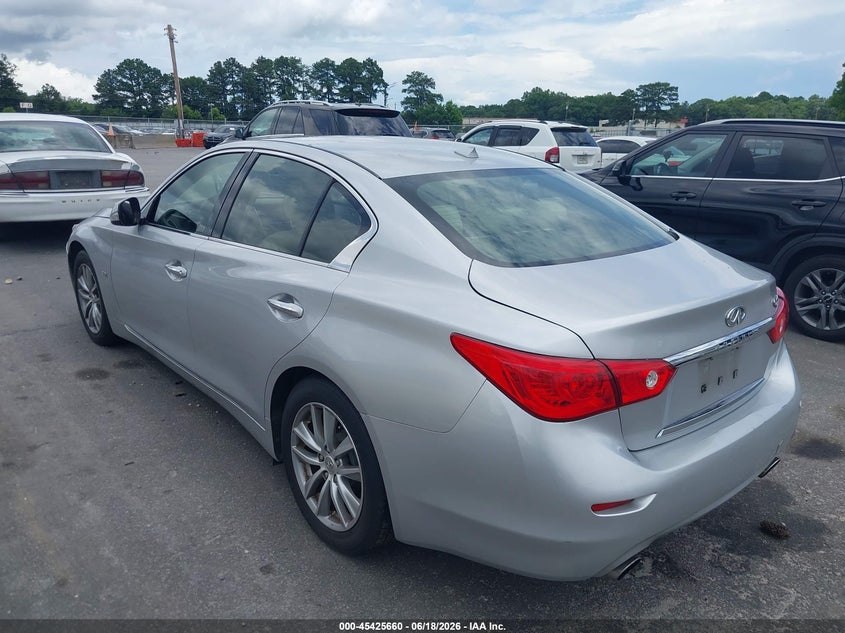 2017 Infiniti Q50 VIN JN1EV7AP5HM731770 IAAI salvage auction — NORMAL WEAR, Repossession Paperwork (Georgia), sold $6,800 on 2026-07-22 (photo 3)