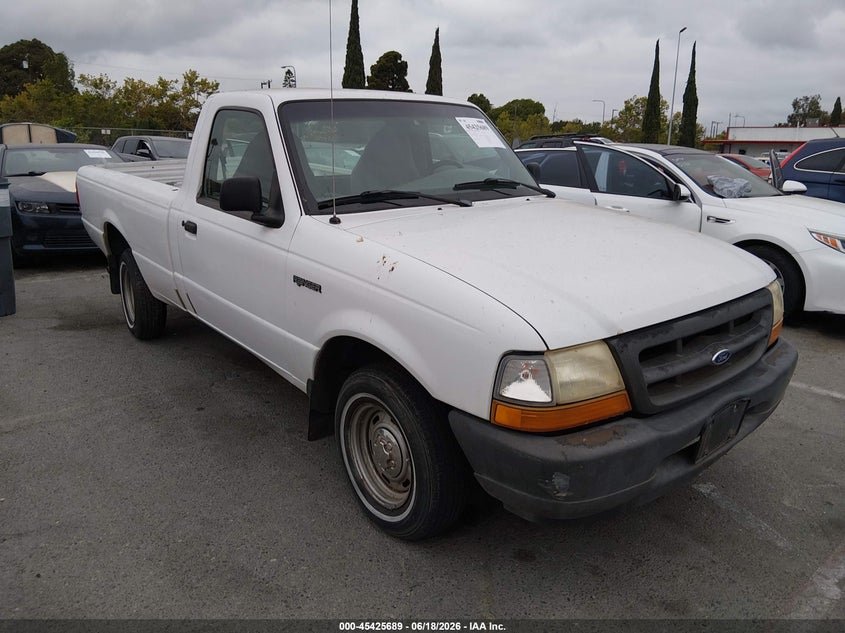 1999 Ford Ranger VIN 1FTYR10V8XUB85914 IAAI salvage auction — LEFT REAR, Salvage (California), sold $1,075 on 2026-07-09 (photo 1)
