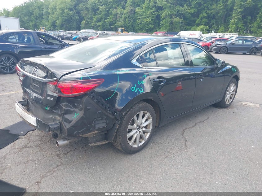 2016 Mazda 6 VIN JM1GJ1U52G1407507 IAAI salvage auction — FRONT & REAR, Salvage (Connecticut), sold $975 on 2026-07-09 (photo 4)