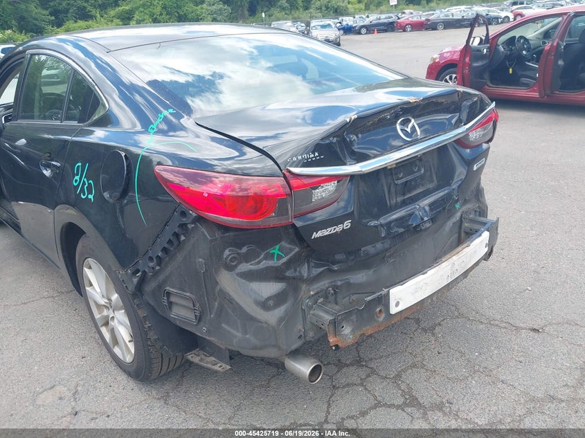 2016 Mazda 6 VIN JM1GJ1U52G1407507 IAAI salvage auction — FRONT & REAR, Salvage (Connecticut), sold $975 on 2026-07-09 (photo 6)
