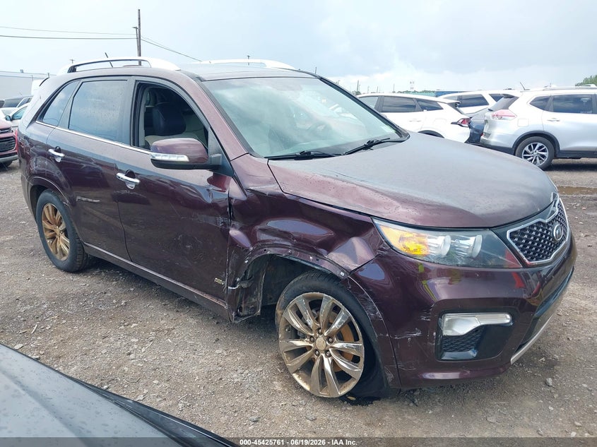 2013 Kia Sorento VIN 5XYKWDA23DG341861 IAAI salvage auction — RIGHT FRONT, Salvage Title, sold $650 on 2026-07-08 (photo 1)