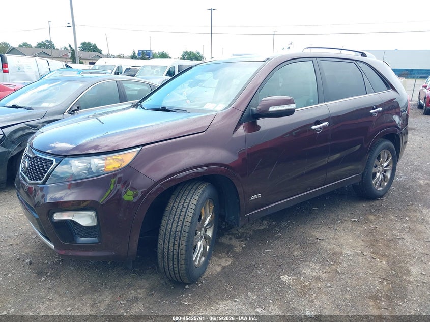 2013 Kia Sorento VIN 5XYKWDA23DG341861 IAAI salvage auction — RIGHT FRONT, Salvage Title, sold $650 on 2026-07-08 (photo 2)