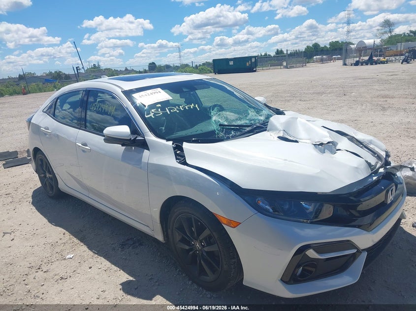 2021 Honda Civic VIN SHHFK7H65MU202540 IAAI salvage auction — FRONT END, Salvage (Indiana), sold $5,100 on 2026-07-31 (photo 1)