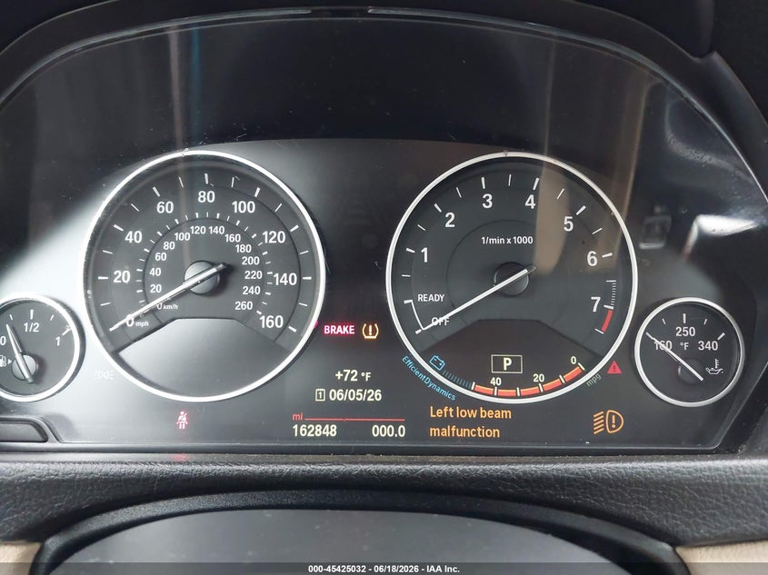 2015 BMW 3 series VIN WBA8Z5C52FGS36725 IAAI salvage auction — NORMAL WEAR, Clear (New York), sold $825 on 2026-07-16 (photo 7)