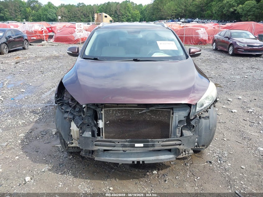 2016 Kia Sorento VIN 5XYPG4A32GG075068 IAAI salvage auction — FRONT END, Salvage (Georgia), sold $1,225 on 2026-07-31 (photo 6)