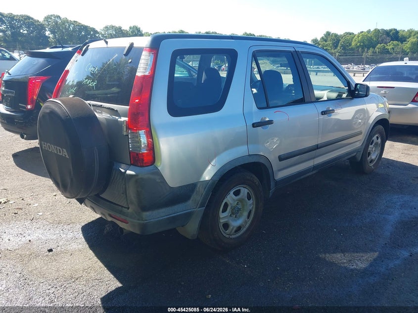2006 Honda Cr-v VIN JHLRD68546C022608 IAAI salvage auction — REAR END, Salvage (North Carolina), sold $825 on 2026-07-16 (photo 4)