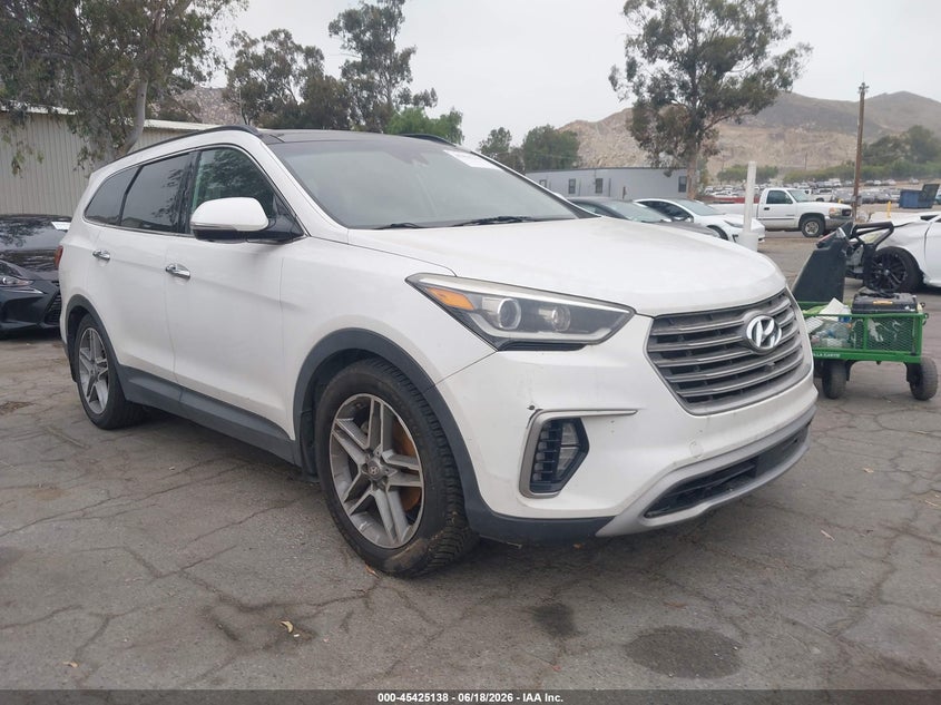 2017 Hyundai Santa fe VIN KM8SR4HF5HU196645 IAAI salvage auction — NORMAL WEAR, Clear - Dealer Only (California), sold $4,000 on 2026-07-07 (photo 1)