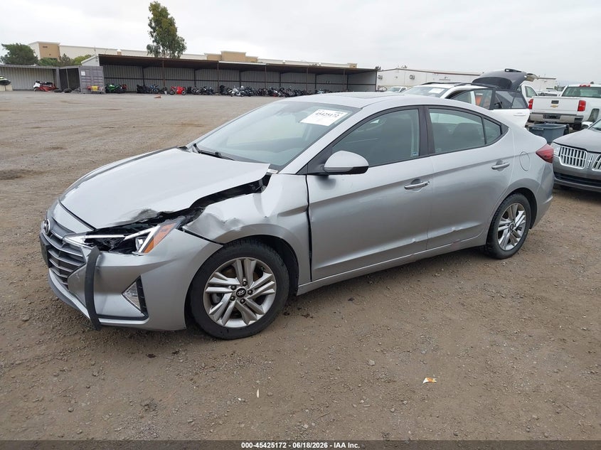 2020 Hyundai Elantra VIN 5NPD84LF7LH617923 IAAI salvage auction — LEFT SIDE, Salvage (California), sold $2,300 on 2026-07-30 (photo 2)