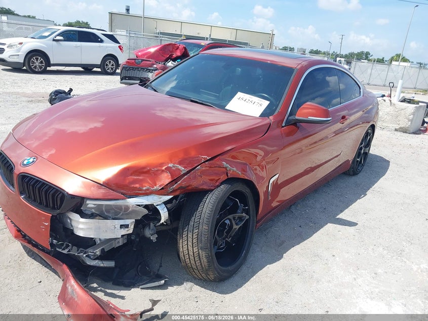 2018 BMW 4er VIN WBA4W3C54JAB87215 IAAI salvage auction — FRONT END, Rebuildable (Florida), sold $4,650 on 2026-07-28 (photo 2)