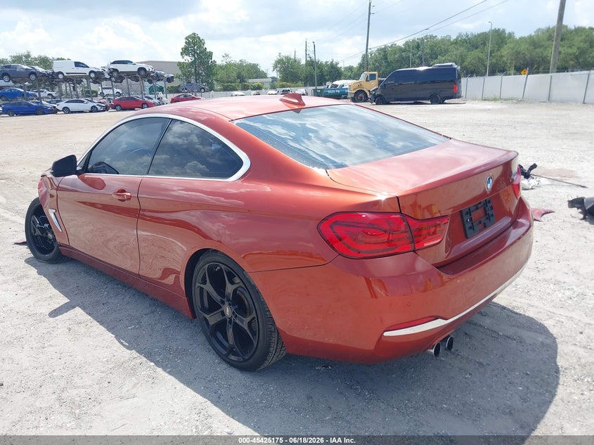 2018 BMW 4er VIN WBA4W3C54JAB87215 IAAI salvage auction — FRONT END, Rebuildable (Florida), sold $4,650 on 2026-07-28 (photo 3)