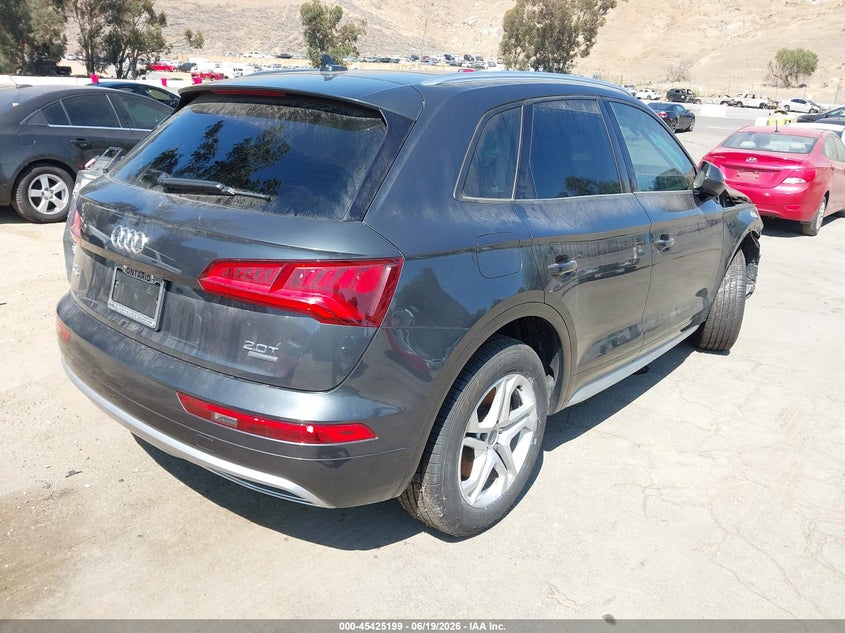 2018 Audi Q5 VIN WA1ANAFY4J2183010 IAAI salvage auction — NORMAL WEAR, Salvage (California), sold $1,350 on 2026-07-21 (photo 4)