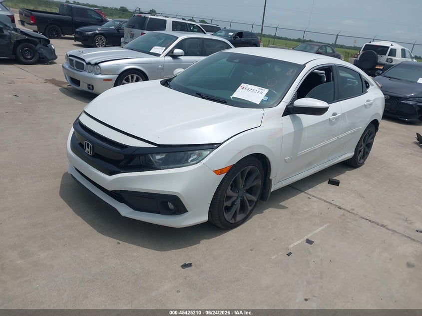 2019 Honda Civic VIN 19XFC2F88KE047166 IAAI salvage auction — REAR END, Original (Texas), sold $7,575 on 2026-08-21 (photo 2)