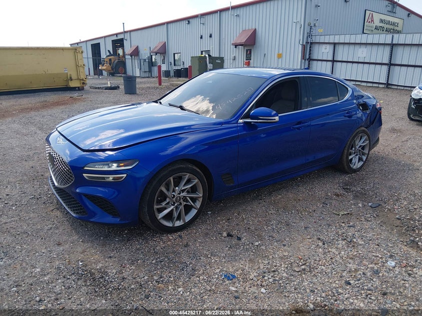 2022 Genesis G70 VIN KMTG34TA8NU094566 IAAI salvage auction — LEFT REAR, Salvage (Louisiana), sold $8,500 on 2026-09-09 (photo 2)