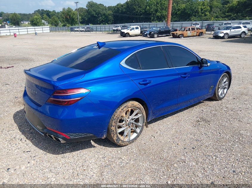 2022 Genesis G70 VIN KMTG34TA8NU094566 IAAI salvage auction — LEFT REAR, Salvage (Louisiana), sold $8,500 on 2026-09-09 (photo 4)
