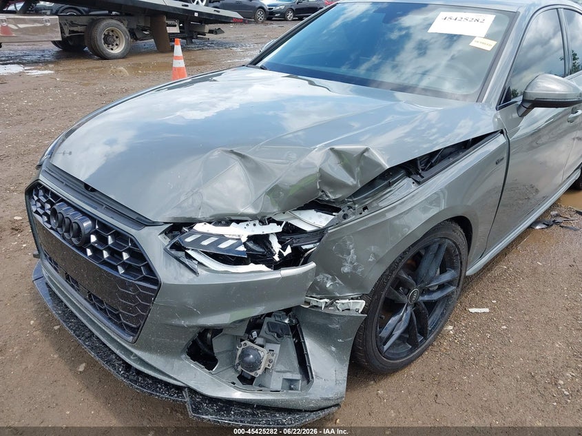 2023 Audi A4 VIN WAUEAAF47PN007721 IAAI salvage auction — LEFT FRONT, Salvage Title, sold $14,725 on 2026-09-03 (photo 6)