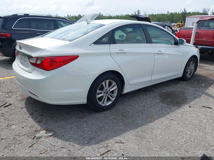 2013 Hyundai Sonata VIN 5NPEB4ACXDH702318 IAAI salvage auction — NORMAL WEAR, Clear (Florida), sold $875 on 2026-07-06 (photo 4)