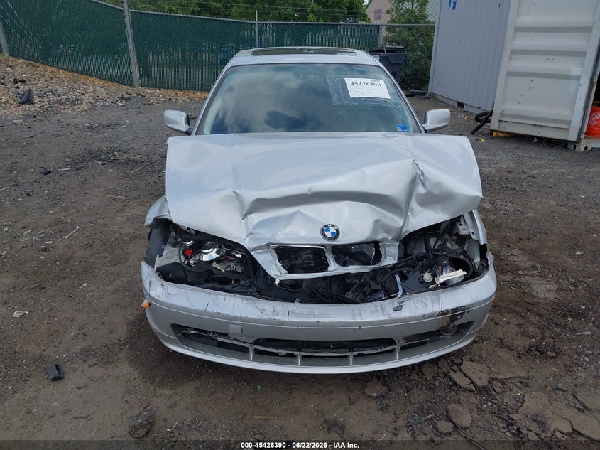2002 BMW 3er VIN WBABN334X2PG57912 IAAI salvage auction — FRONT END, Clear (Virginia), sold $600 on 2026-07-30 (photo 6)