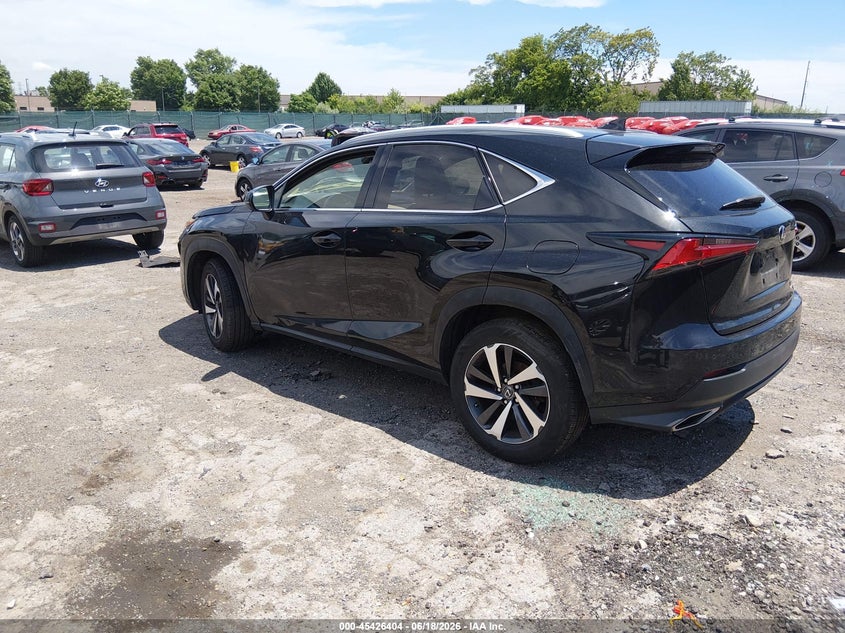 2018 Lexus Nx VIN JTJBARBZ5J2150596 IAAI salvage auction — RIGHT FRONT, Salvage (Pennsylvania), sold $6,600 on 2026-08-01 (photo 3)
