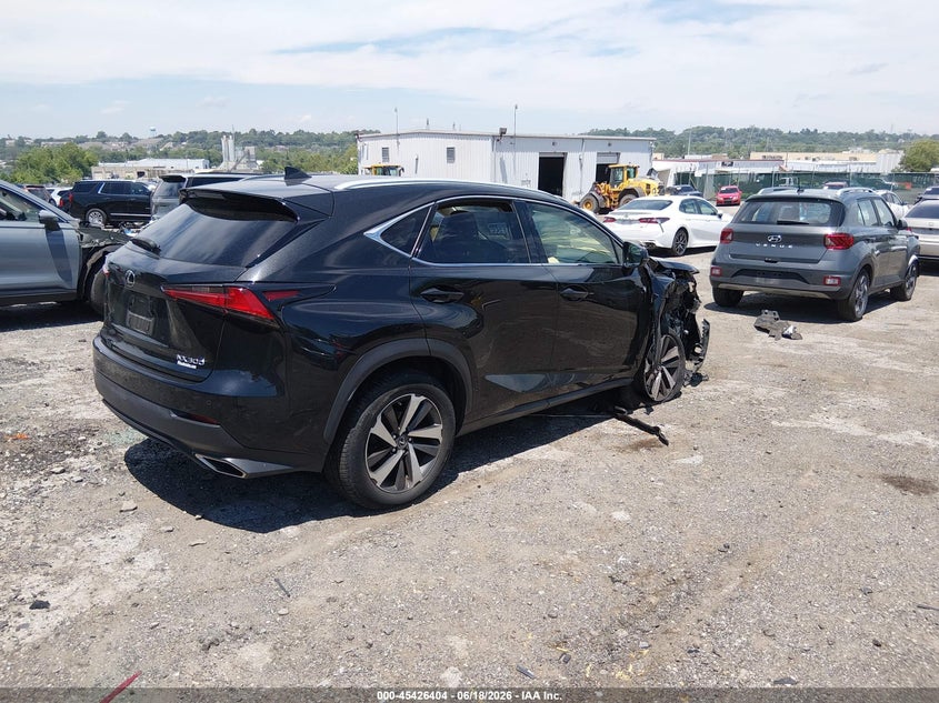 2018 Lexus Nx VIN JTJBARBZ5J2150596 IAAI salvage auction — RIGHT FRONT, Salvage (Pennsylvania), sold $6,600 on 2026-08-01 (photo 4)