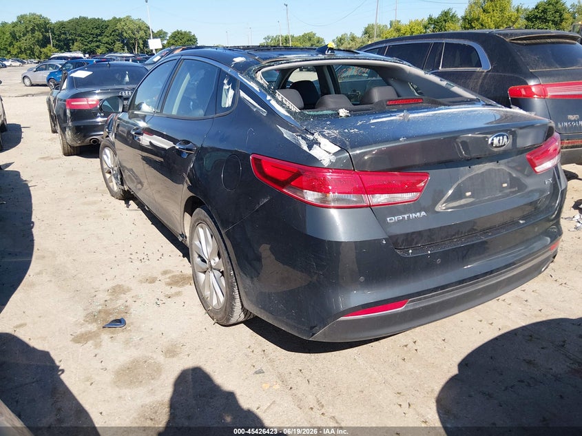 2016 Kia Optima VIN 5XXGU4L34GG100451 IAAI salvage auction — LEFT FRONT, Salvage (Ohio), sold $1,400 on 2026-07-28 (photo 3)